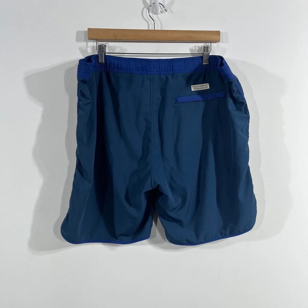 Fair Harbor Coastal Beachy Mens Blue Swim Trunks Board Shorts Resort Size XL